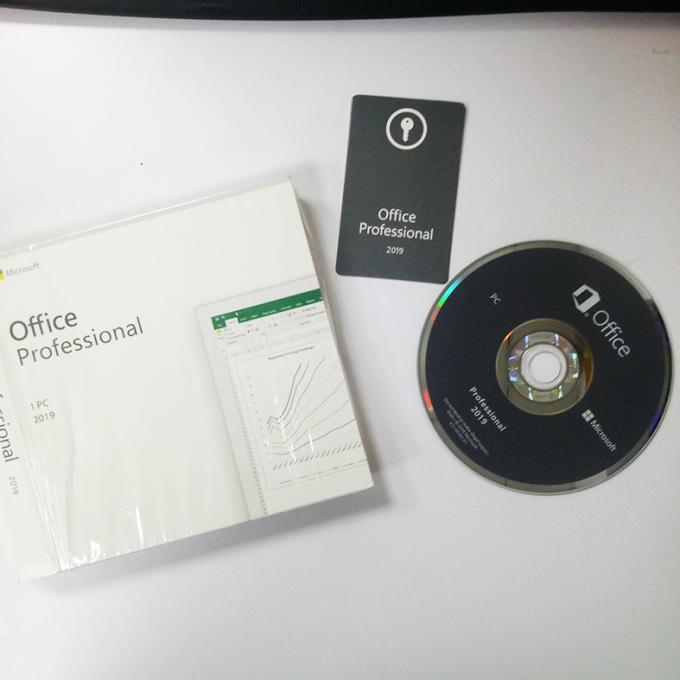 Software 2019 do original do pacote do código chave DVD de Microsoft do escritório múltiplo da língua pro